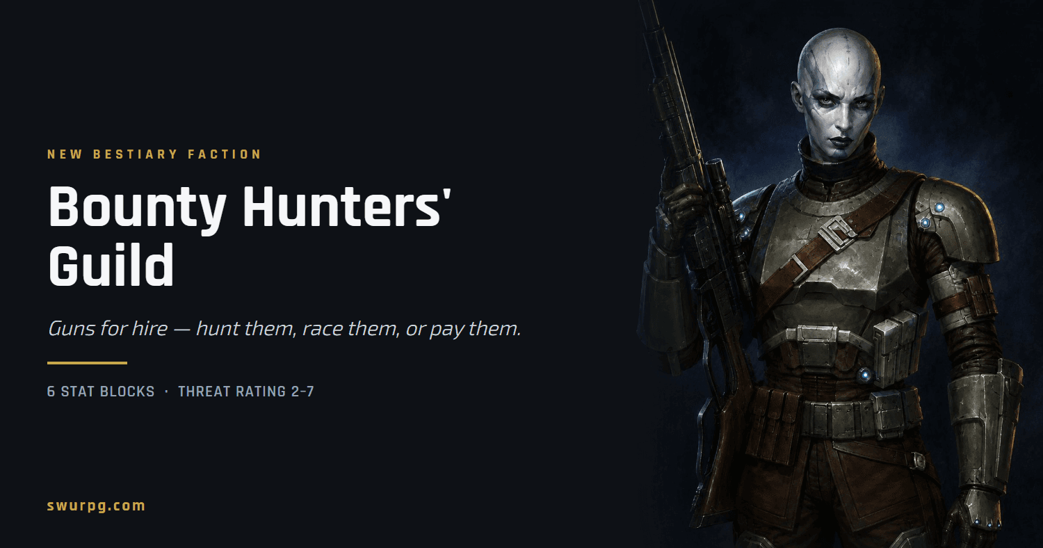 Cover image for The Bounty Hunters' Guild: Six Guns for Hire
