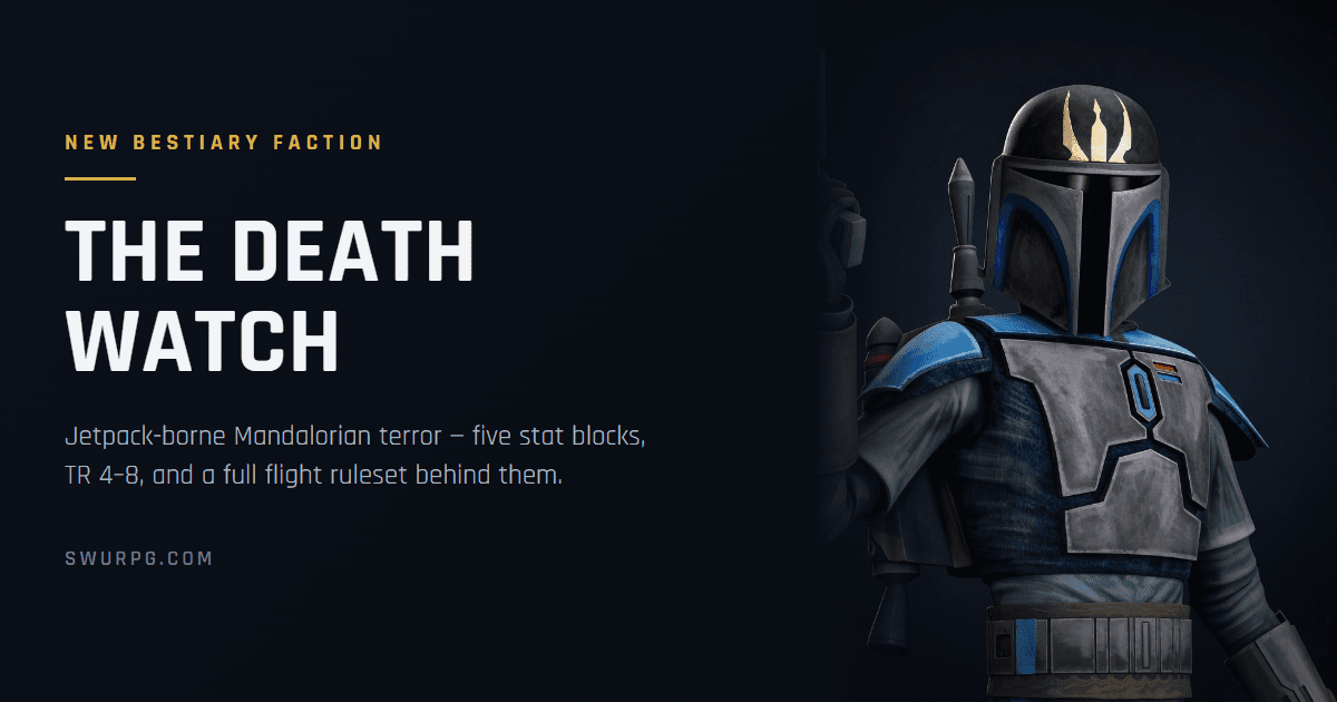 Cover image for The Death Watch: Mandalorian Terror on Jetpacks