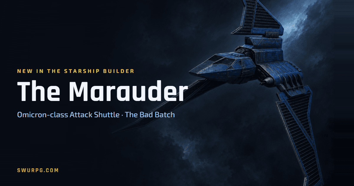 Cover image for Fly the Bad Batch's Marauder — 4 New Starships