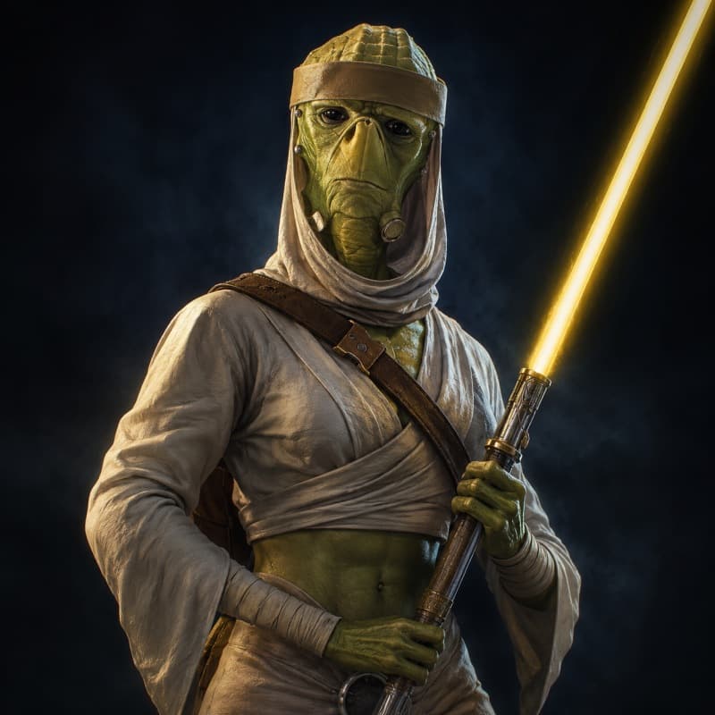 The Jedi — a green Nikto who answered a higher call
