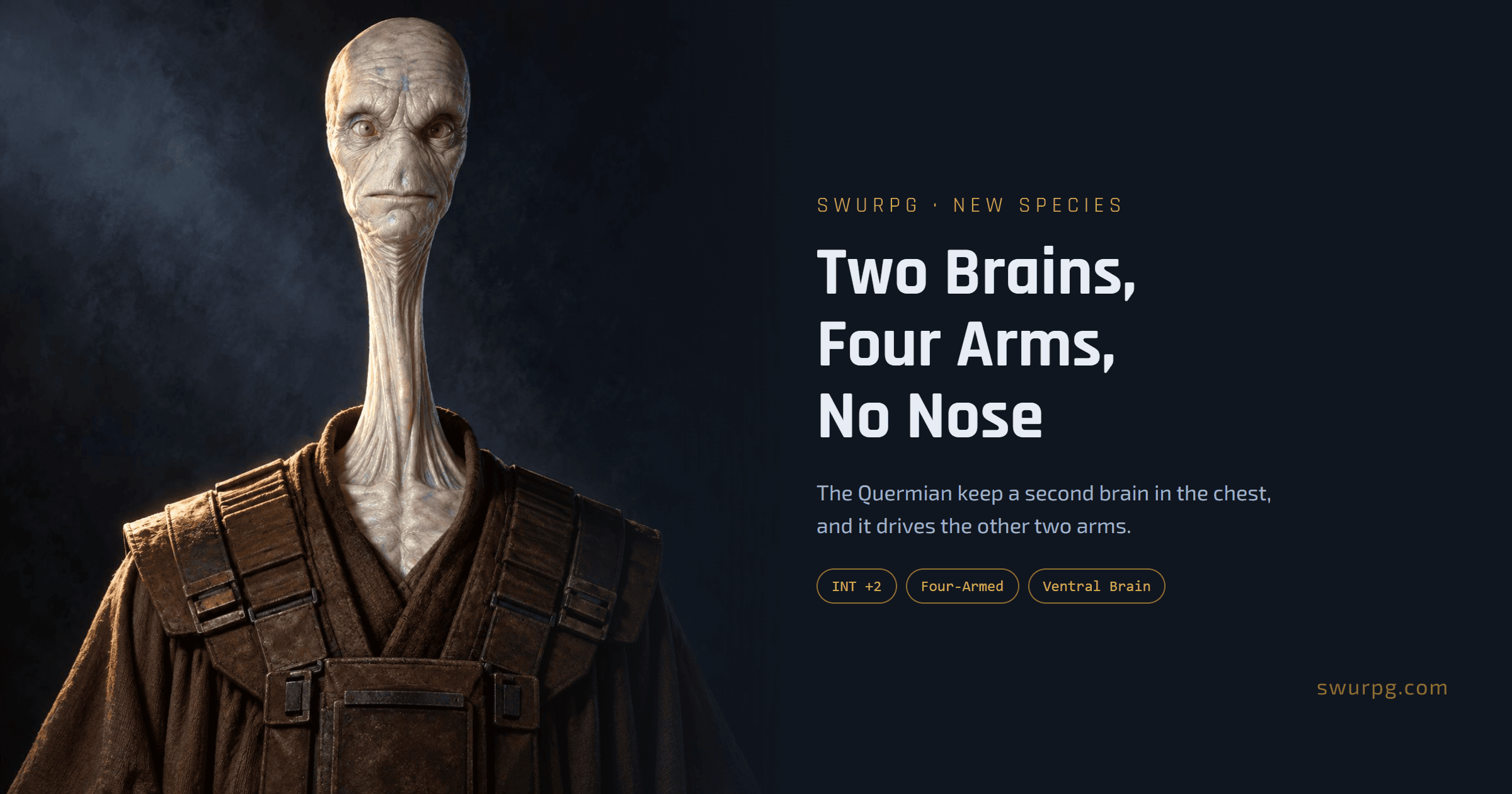 Cover image for Two Brains, Four Arms, No Nose: the Quermian