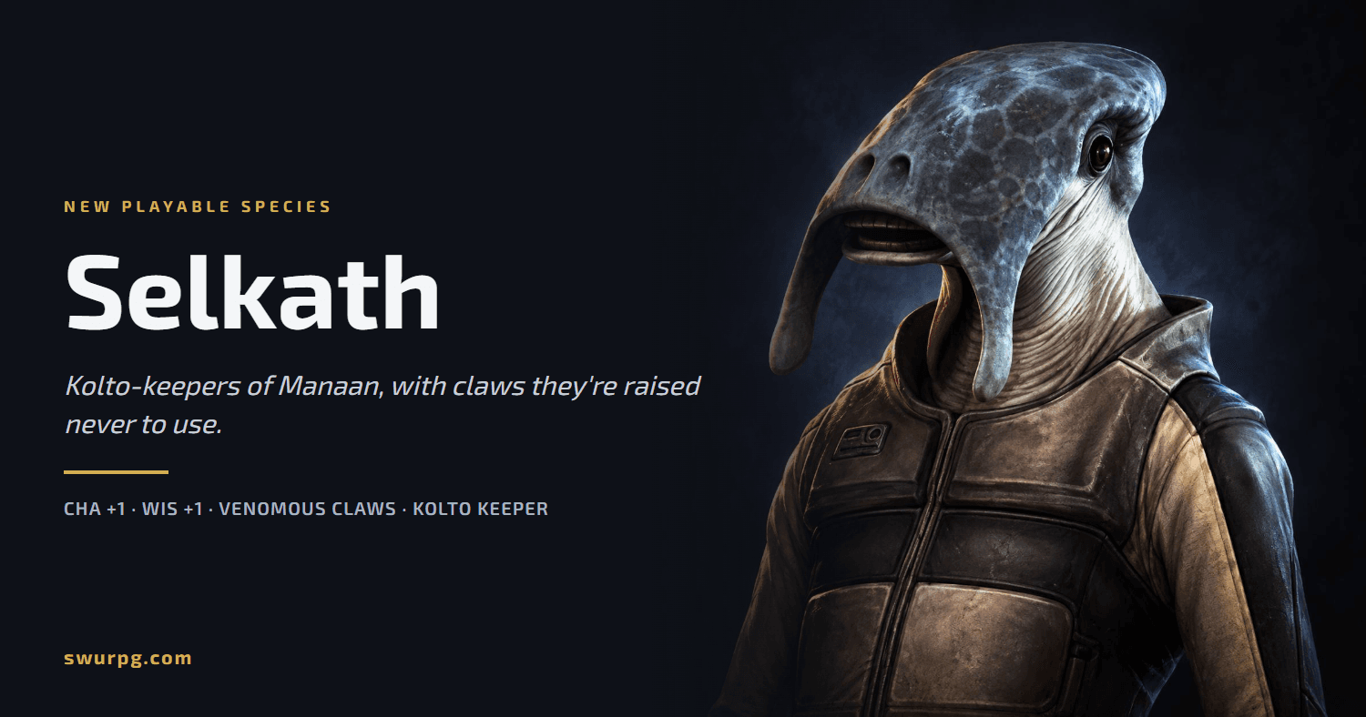 Cover image for Meet the Selkath: the Kolto-Keepers of Manaan