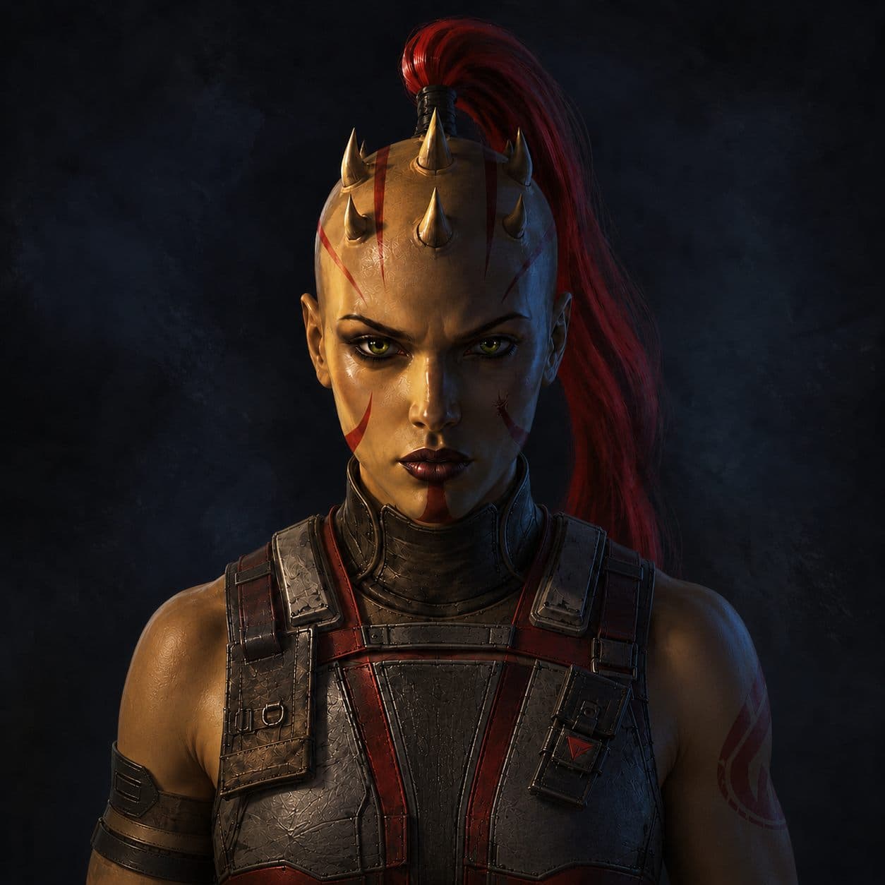Sigi — horns and cut tattoos, a rite she keeps to herself