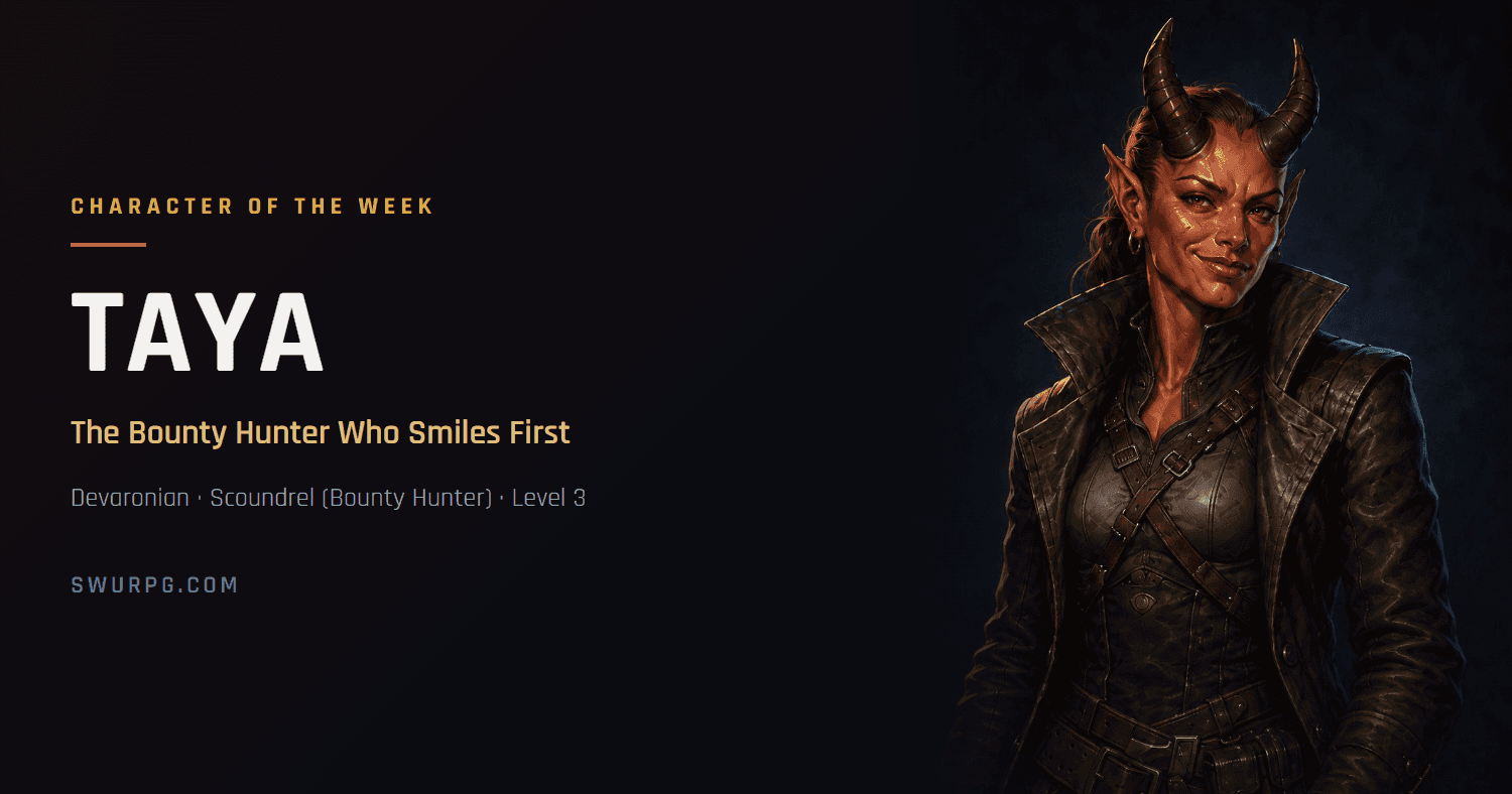 Cover image for Character of the Week: Taya, the Bounty Hunter Who Smiles First