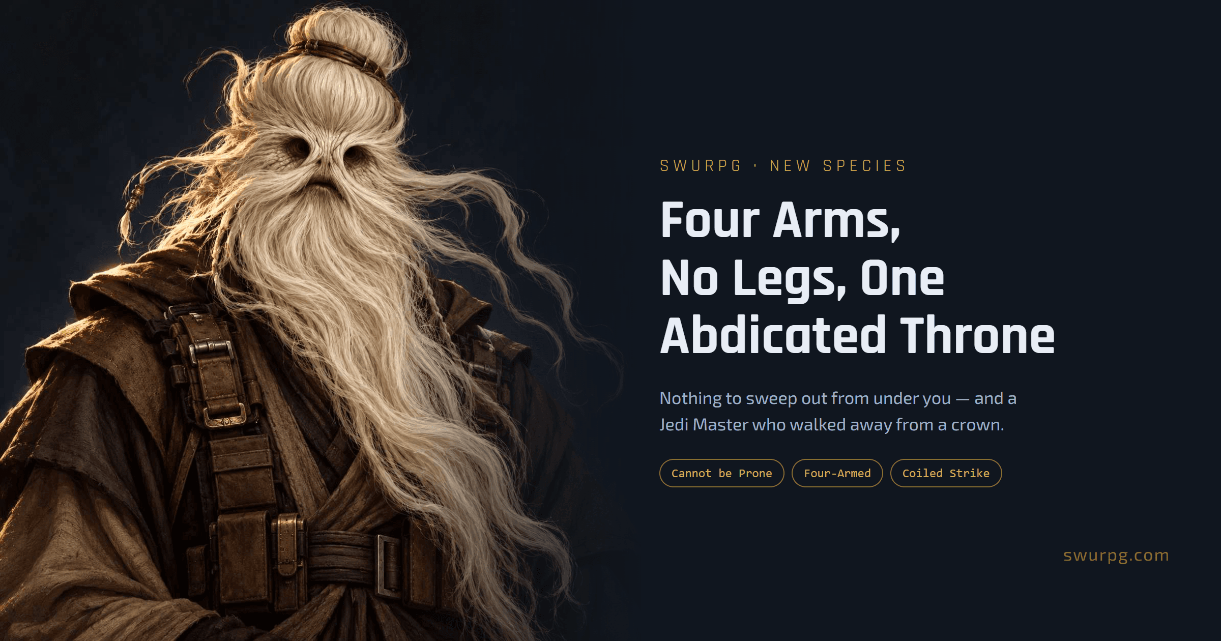 Cover image for Four Arms, No Legs, One Abdicated Throne