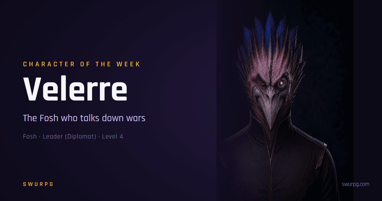 Cover image for Character of the Week: Velerre, the Fosh Who Talks Down Wars