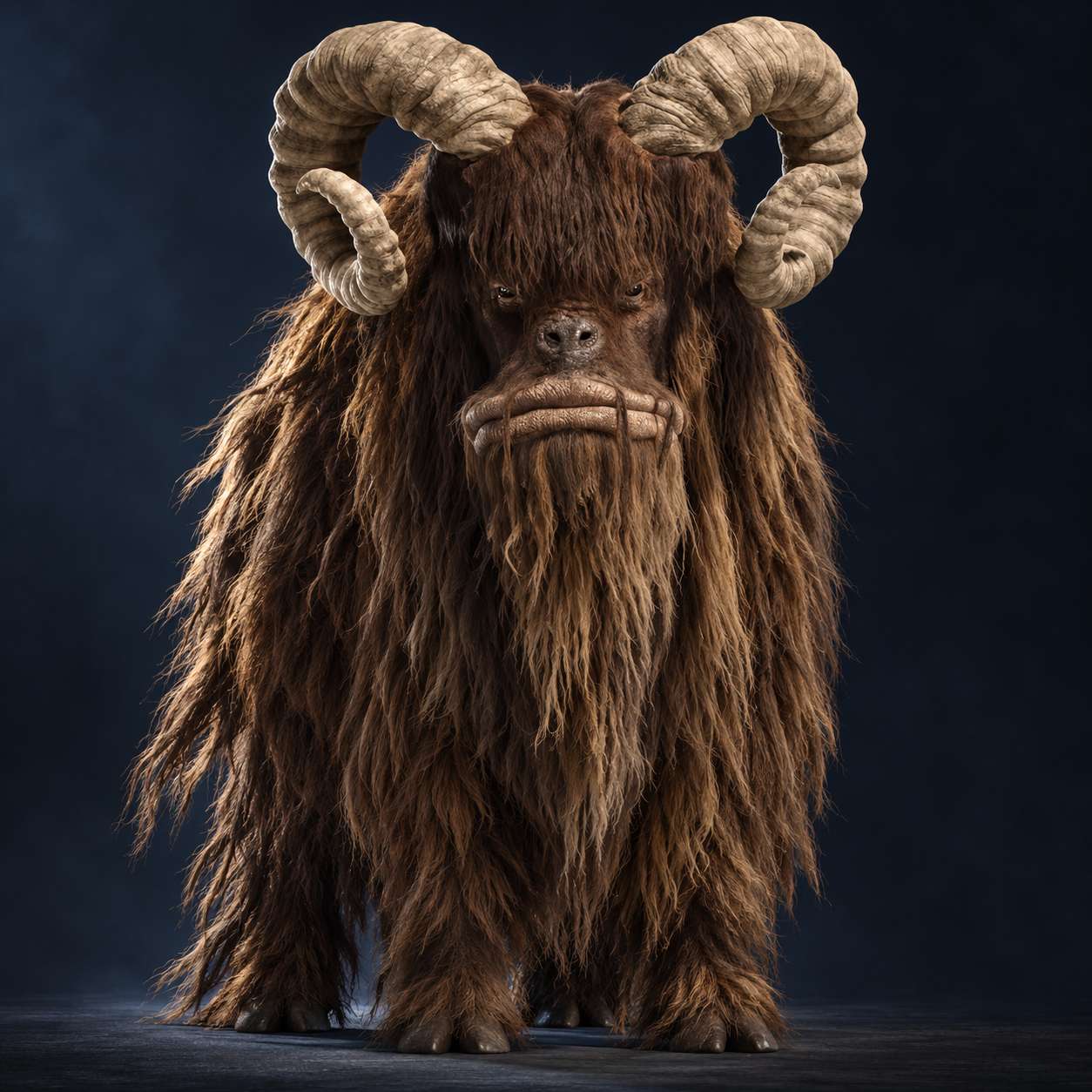 Bantha — Beast stat-block portrait for the Star Wars Universe RPG, Threat Rating 2