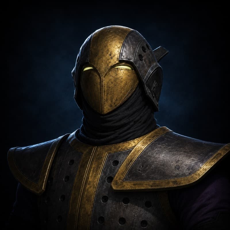 Black Sun Enforcer — Humanoid stat-block portrait for the Star Wars Universe RPG, Threat Rating 1.5