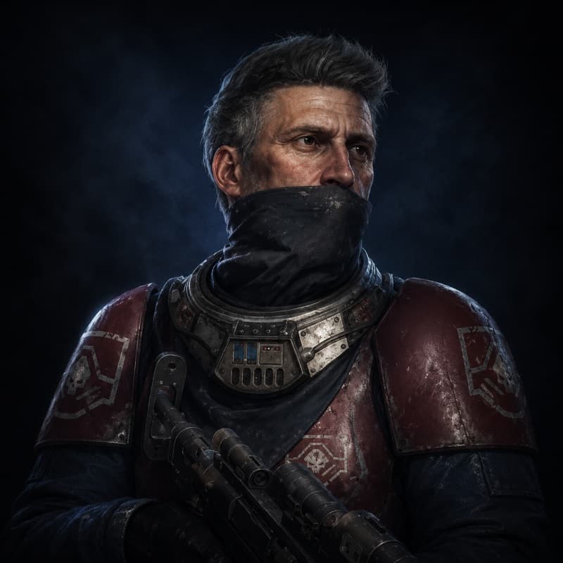 Gang Enforcer — Humanoid stat-block portrait for the Star Wars Universe RPG, Threat Rating 0.5