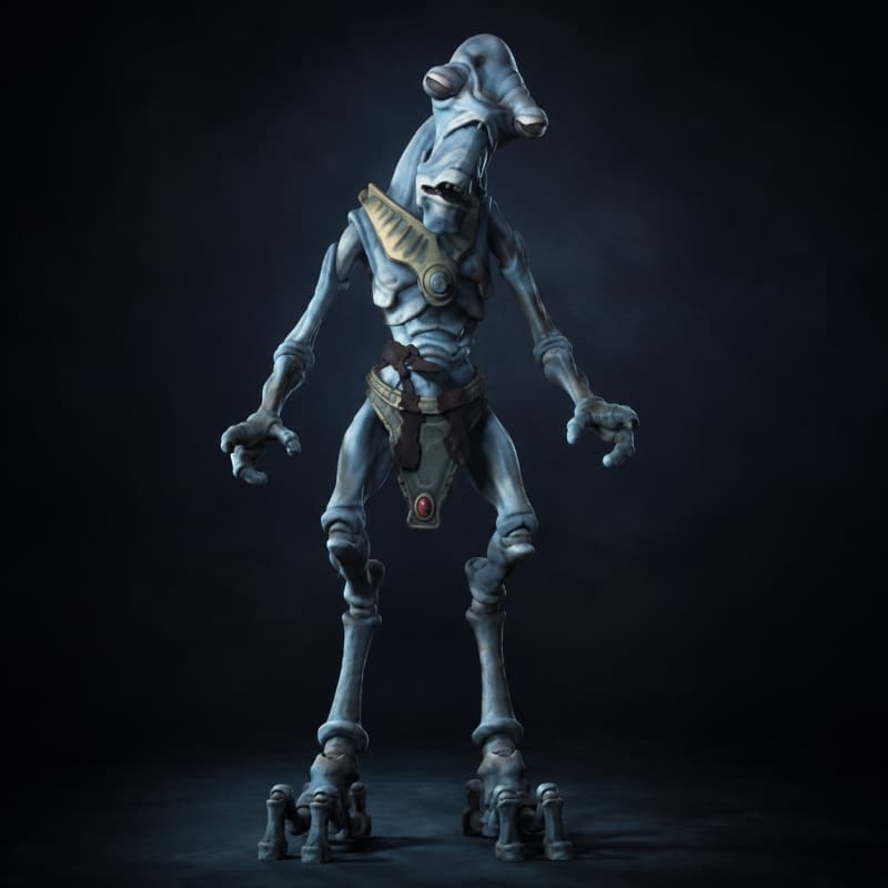 Undead Geonosian — a brain-worm husk that refuses to stay down