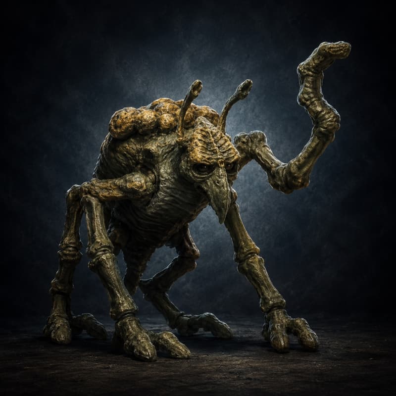 Ghhhk — Beast stat-block portrait for the Star Wars Universe RPG, Threat Rating 0.5