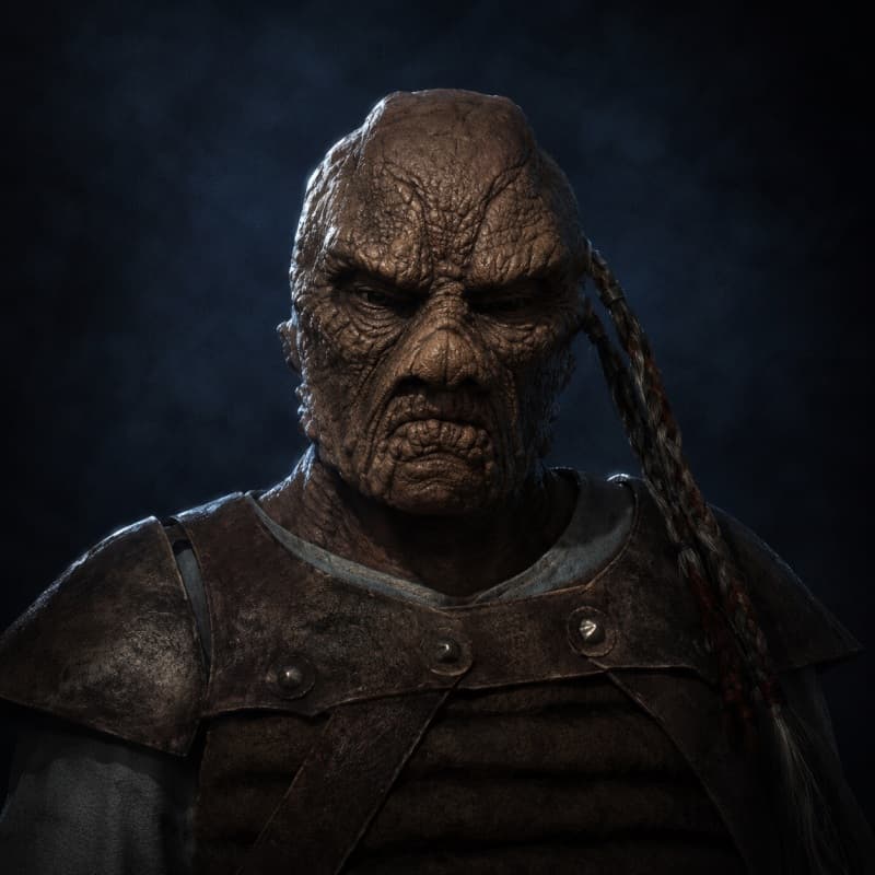 Hutt Guard — Humanoid stat-block portrait for the Star Wars Universe RPG, Threat Rating 1