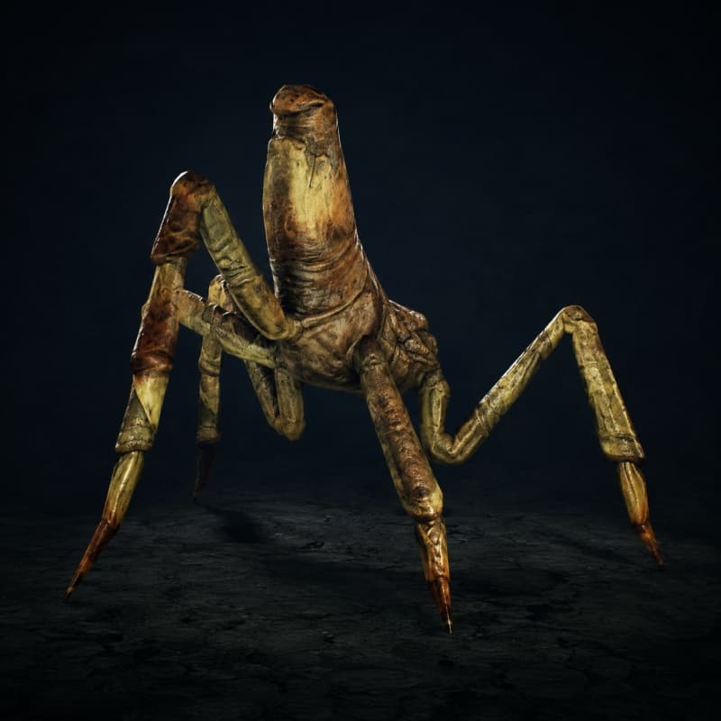 Kinrath — Beast stat-block portrait for the Star Wars Universe RPG, Threat Rating 2