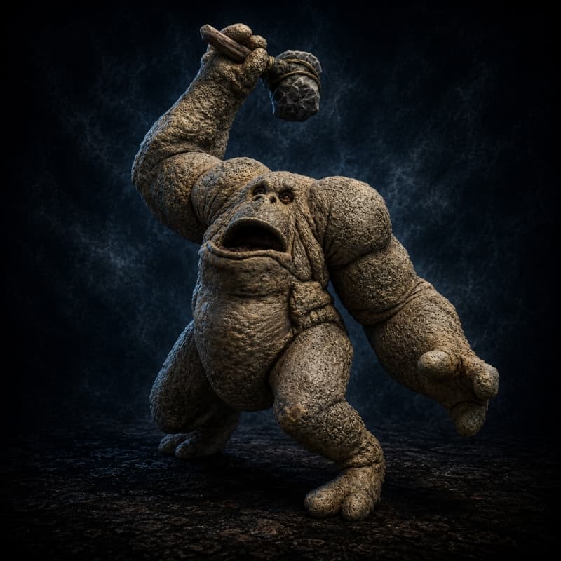 Kintan Strider — Beast stat-block portrait for the Star Wars Universe RPG, Threat Rating 3