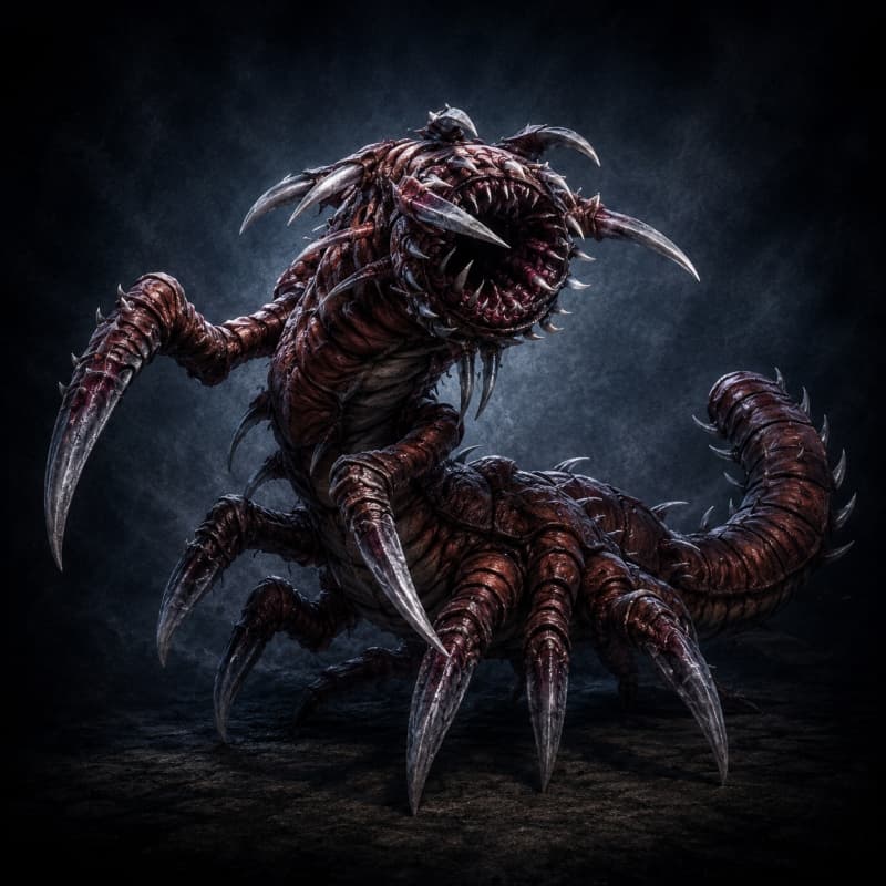 K'lor'slug — Beast stat-block portrait for the Star Wars Universe RPG, Threat Rating 1
