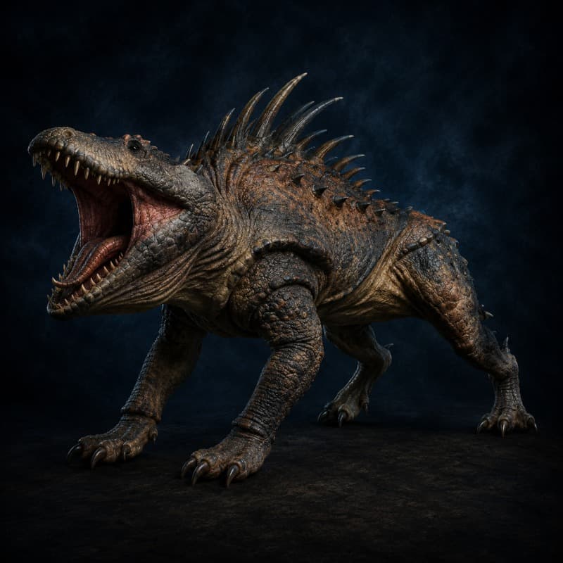 Massiff — Beast stat-block portrait for the Star Wars Universe RPG, Threat Rating 1