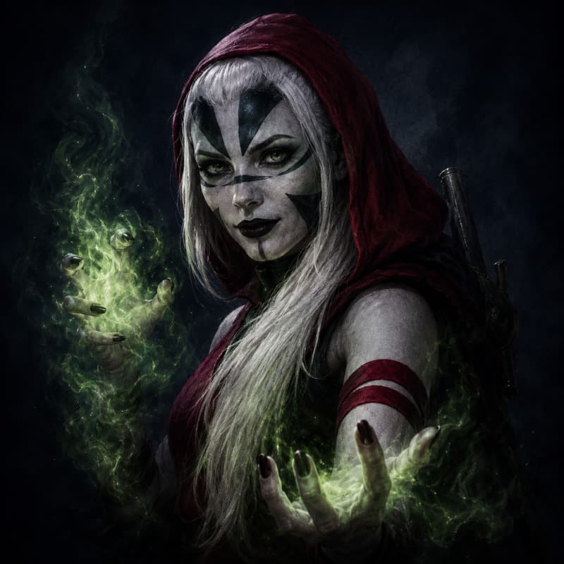 Spell Weaver — Humanoid stat-block portrait for the Star Wars Universe RPG, Threat Rating 4