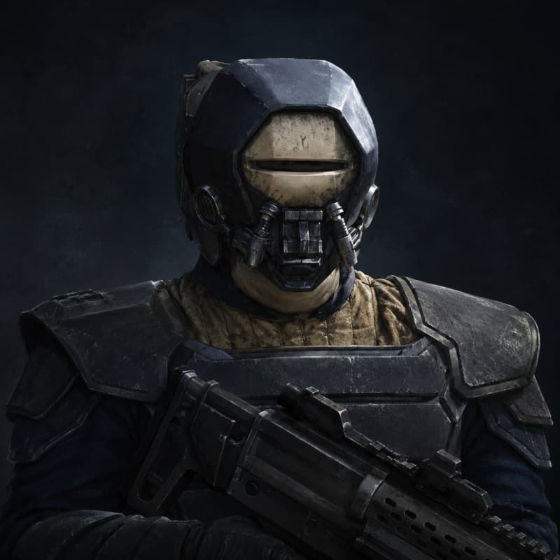 Pyke Heavy Soldier — Humanoid stat-block portrait for the Star Wars Universe RPG, Threat Rating 2
