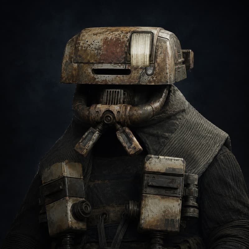 Pyke Sentinel (Kessel Guard) — Humanoid stat-block portrait for the Star Wars Universe RPG, Threat Rating 3