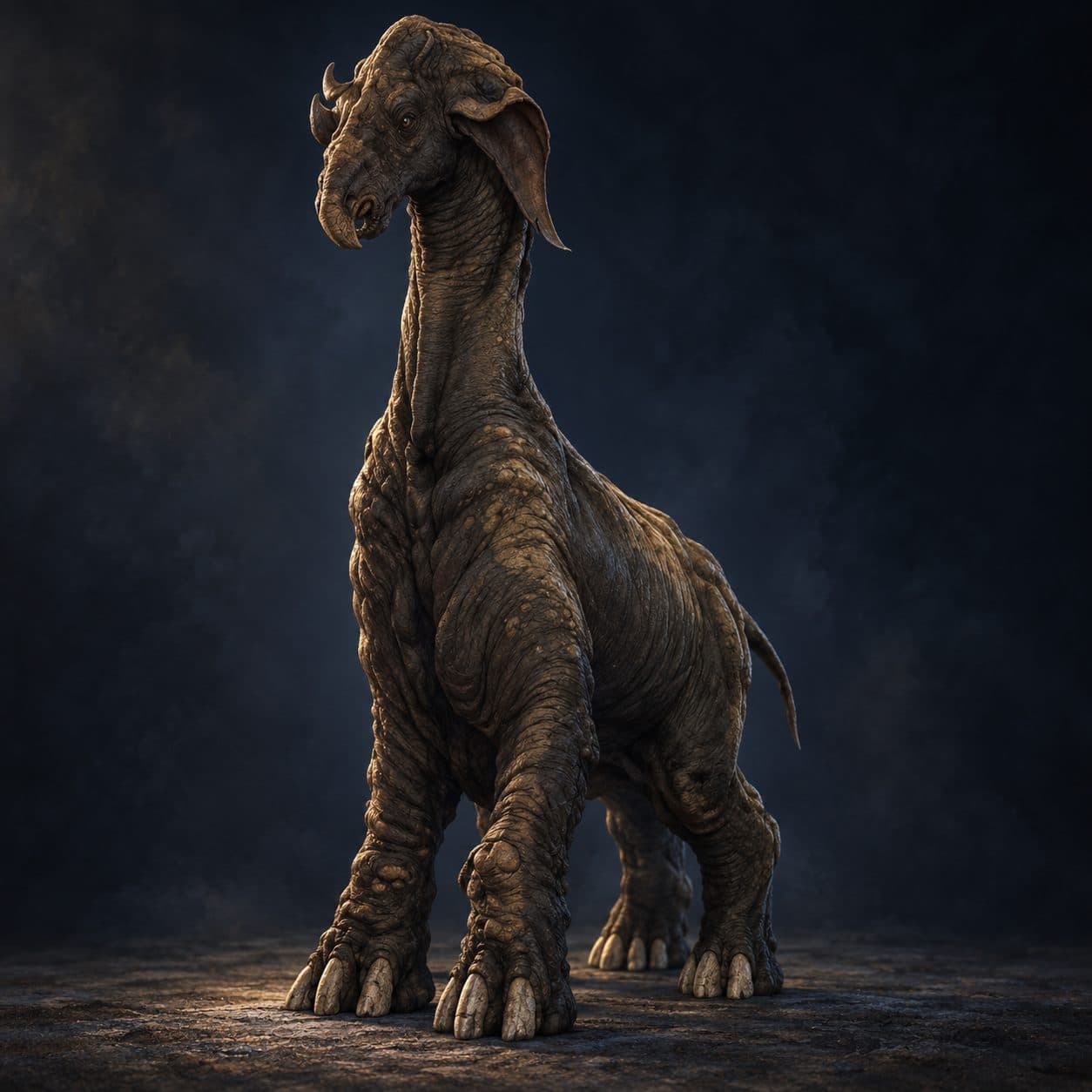 Ronto — Beast stat-block portrait for the Star Wars Universe RPG, Threat Rating 2