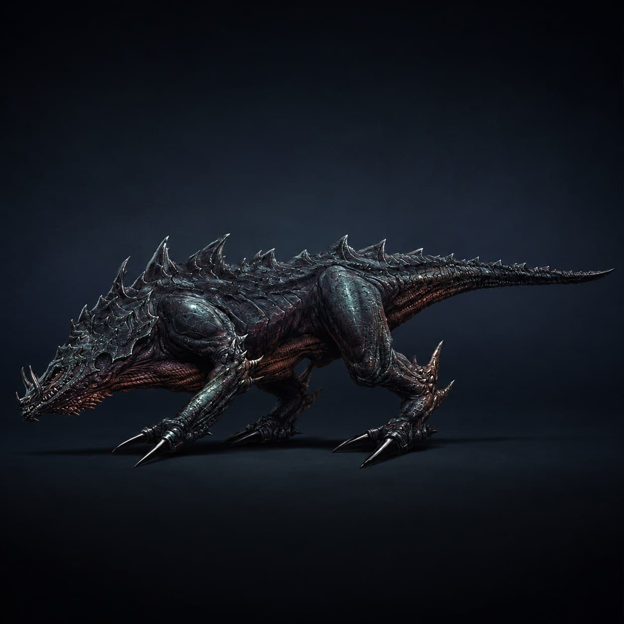 Hssiss — Beast (Dark Side) stat-block portrait for the Star Wars Universe RPG, Threat Rating 5