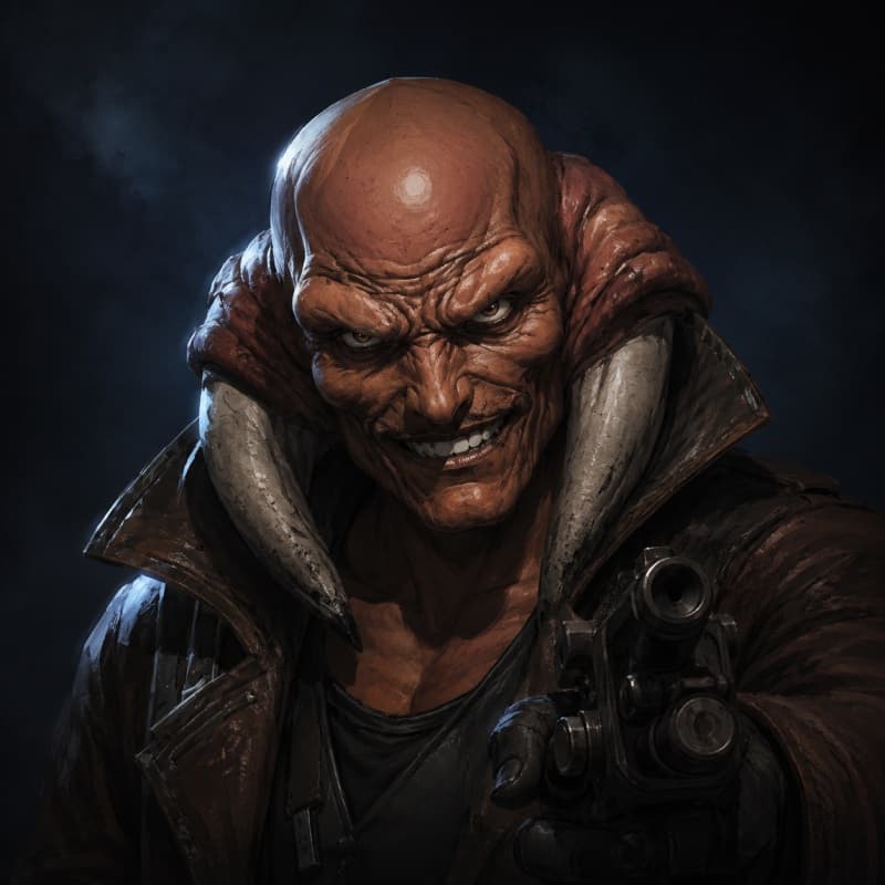 Street Thug — Humanoid stat-block portrait for the Star Wars Universe RPG, Threat Rating 0.25