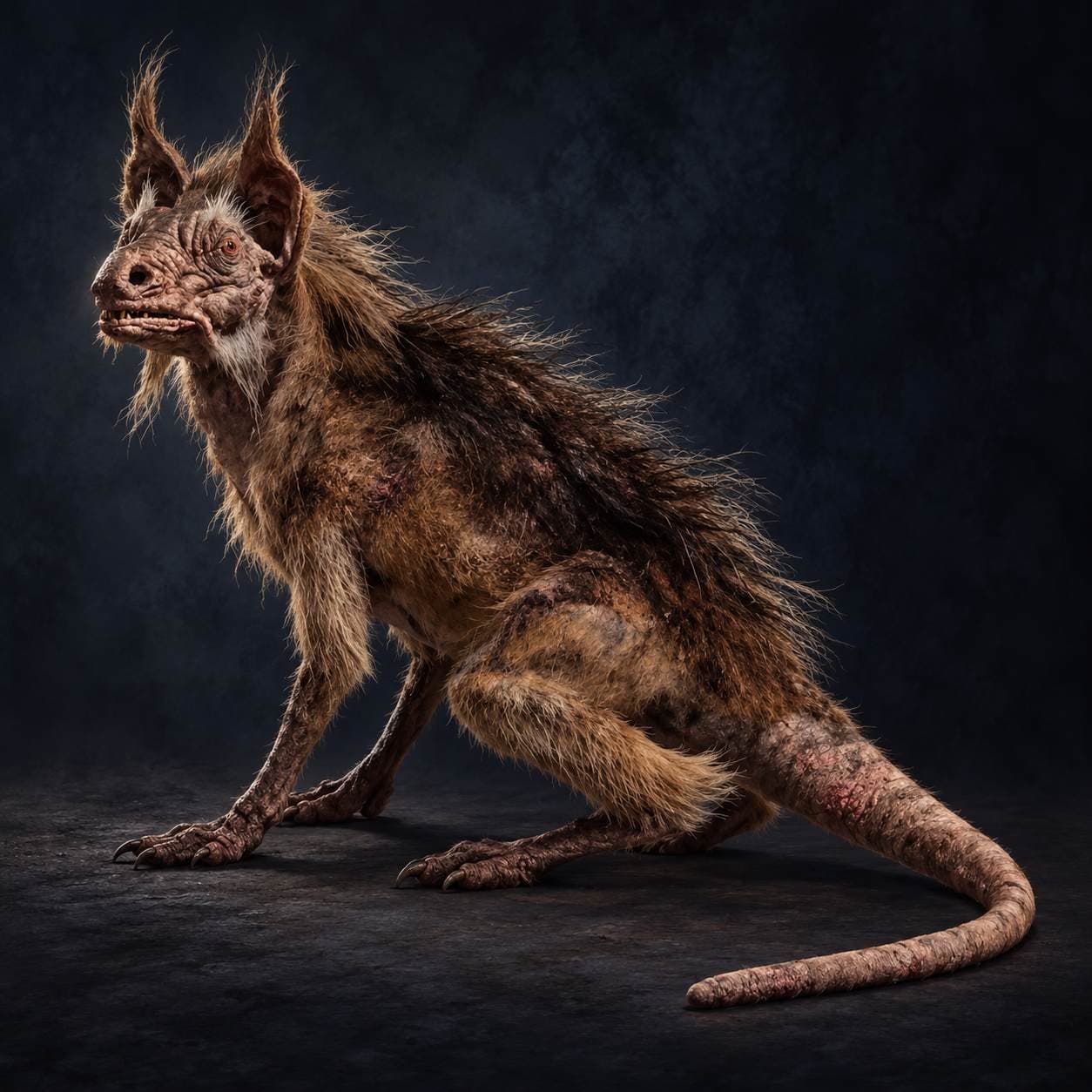 Womp Rat — Beast stat-block portrait for the Star Wars Universe RPG, Threat Rating 0.5