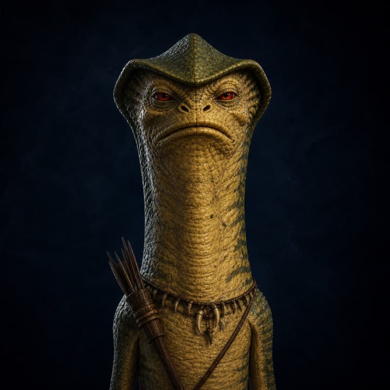 Amanin — playable species portrait for the Star Wars Universe RPG
