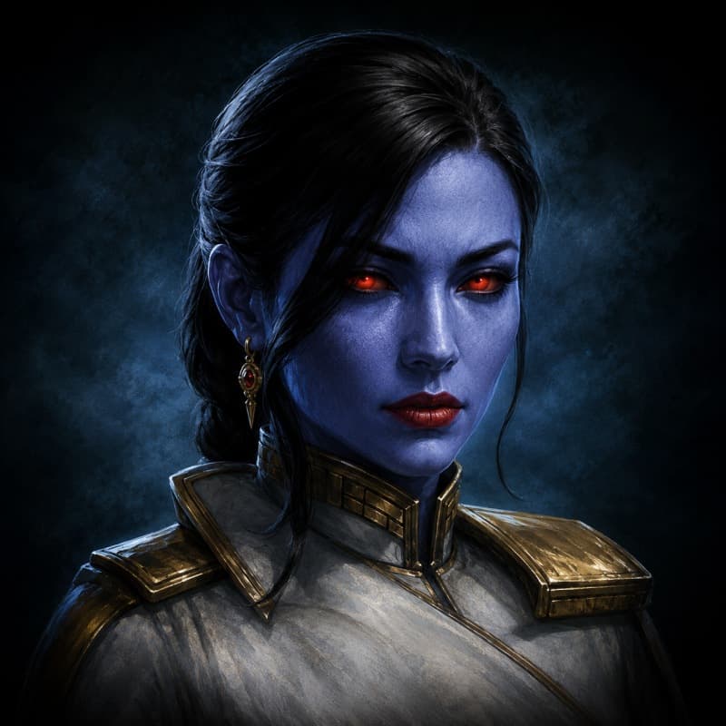 Chiss — playable species portrait for the Star Wars Universe RPG