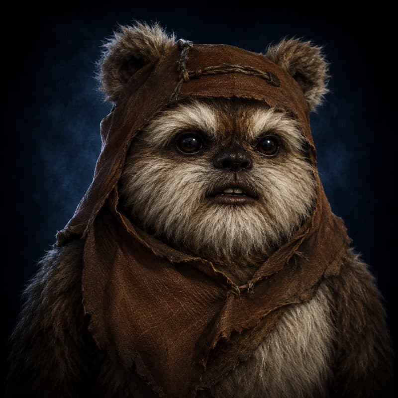 Ewok — playable species portrait for the Star Wars Universe RPG