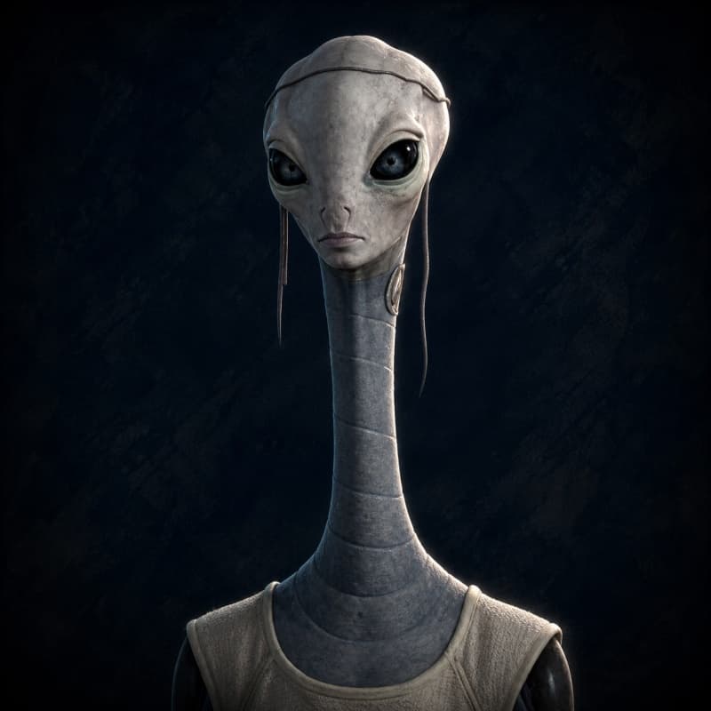 Kaminoan — playable species portrait for the Star Wars Universe RPG