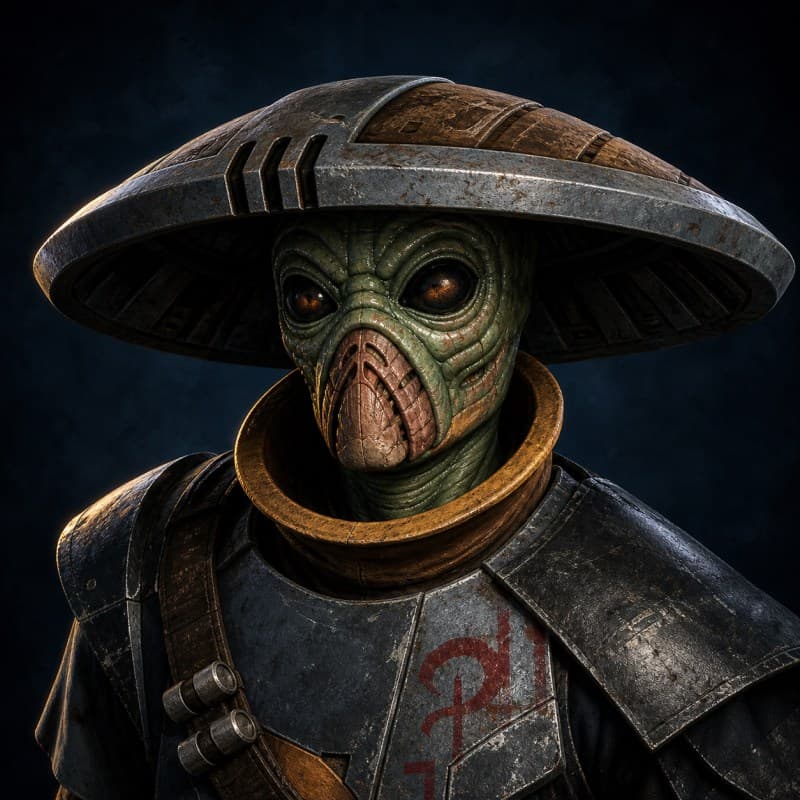 Kyuzo — playable species portrait for the Star Wars Universe RPG