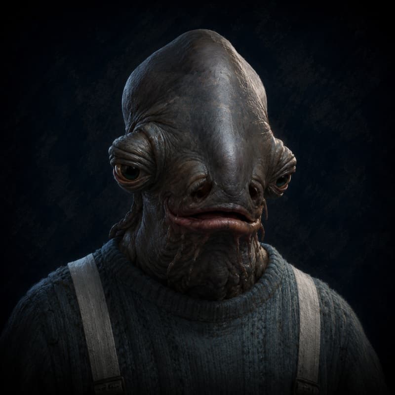 Mon Calamari — playable species portrait for the Star Wars Universe RPG