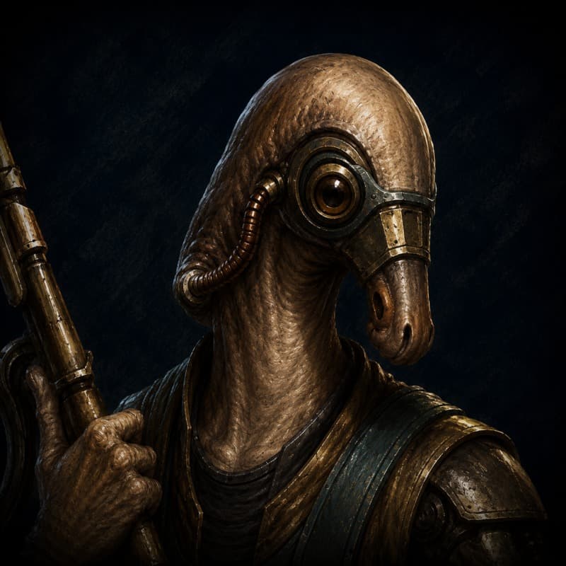 Mustafarian — playable species portrait for the Star Wars Universe RPG