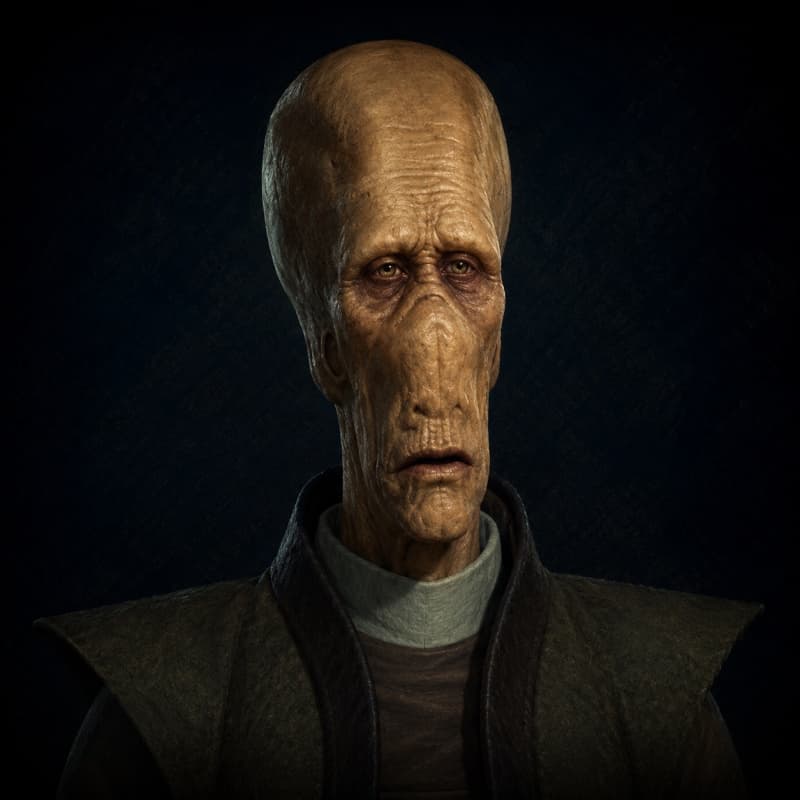 Muun — playable species portrait for the Star Wars Universe RPG