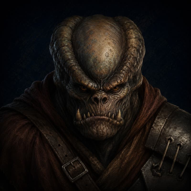 Noghri — playable species portrait for the Star Wars Universe RPG