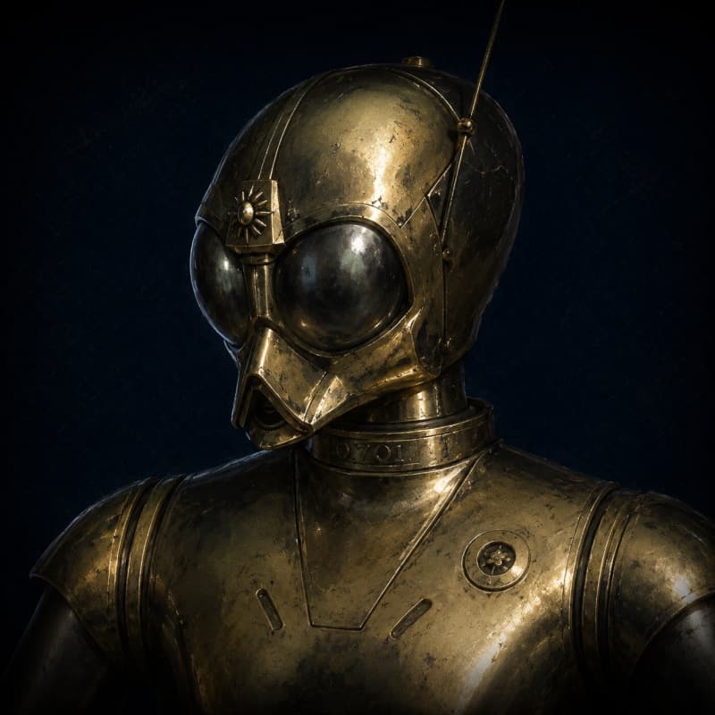 RA-7 Protocol Droid — playable species portrait for the Star Wars Universe RPG