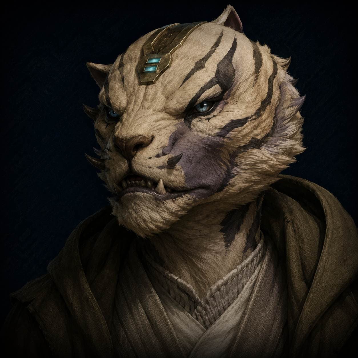 Selonian — playable species portrait for the Star Wars Universe RPG