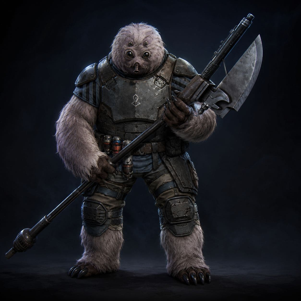 Two-plus meters of fur and muscle