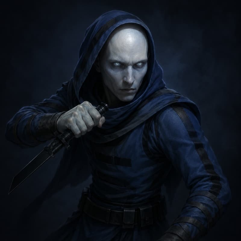 The infiltrator — a hood, a blade, and no sound at all