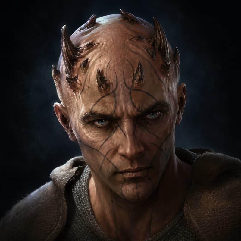 Zabrak — playable species portrait for the Star Wars Universe RPG