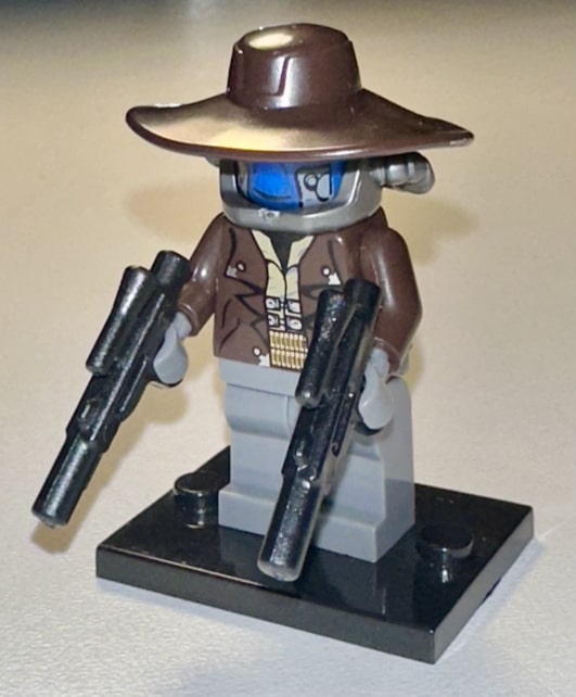 Duros gunslinger styled after Cad Bane aiming pistols with calculated precision