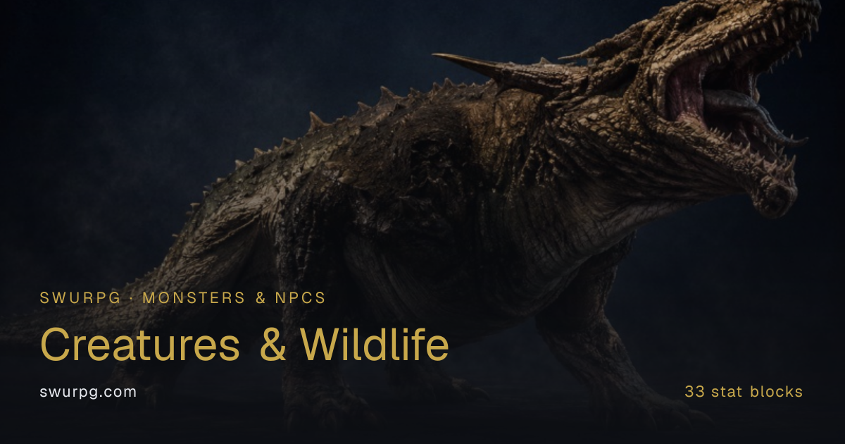 Shyrack — Creatures & Wildlife — SWURPG